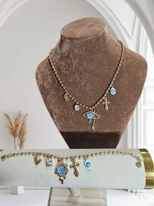Collar de lagrimas de ojo